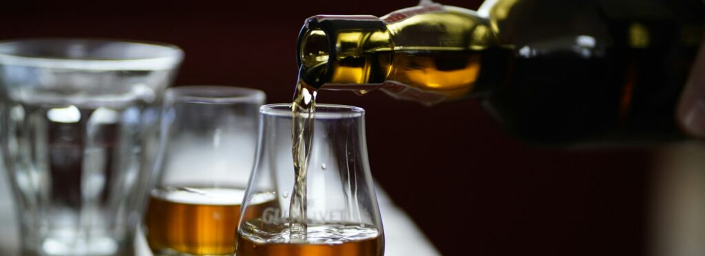A selection of premium single malt scotch whisky bottles at Whisky Emporium South Africa